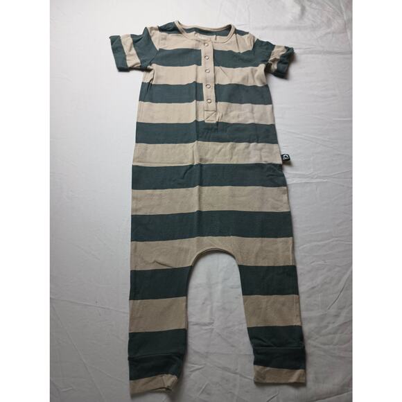 Toddler Rags to Raches One-Piece Romper Stripped gray tan Size 2T - Picture 1 of 4
